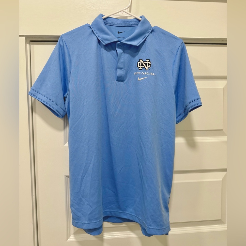 Nike UNC Men's Blue Polo Shirt